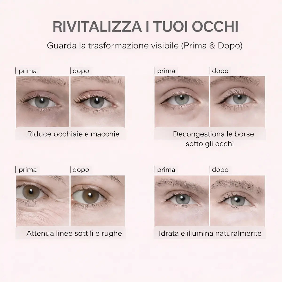 Maschera per gli Occhi con Bio-Collagene Glamora