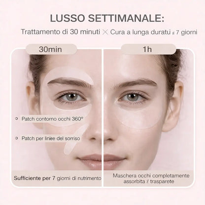 Maschera per gli Occhi con Bio-Collagene Glamora