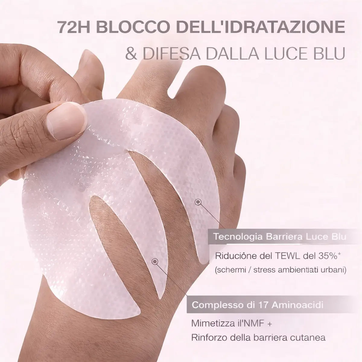 Maschera per gli Occhi con Bio-Collagene Glamora