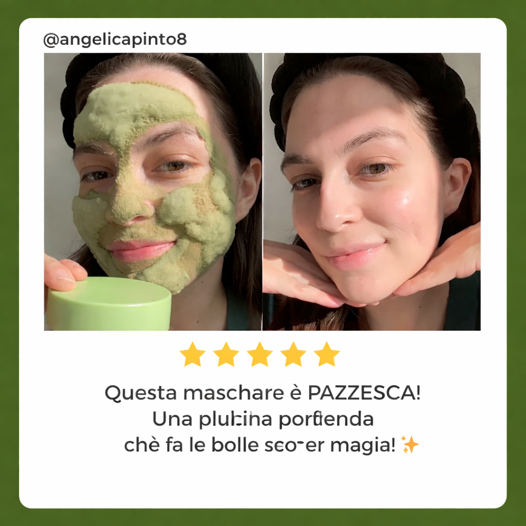 Maschera Bubble Purificante al Basilico Sacro