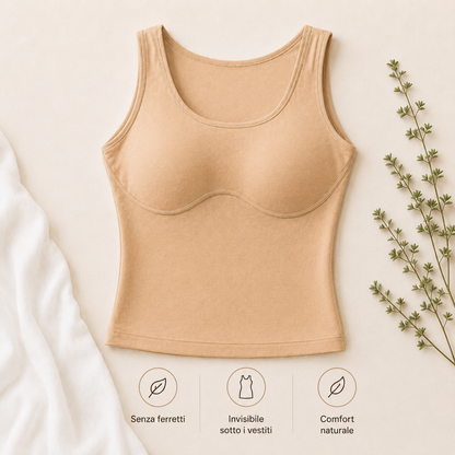 Canotta Glamora™ — Reggiseno Integrato