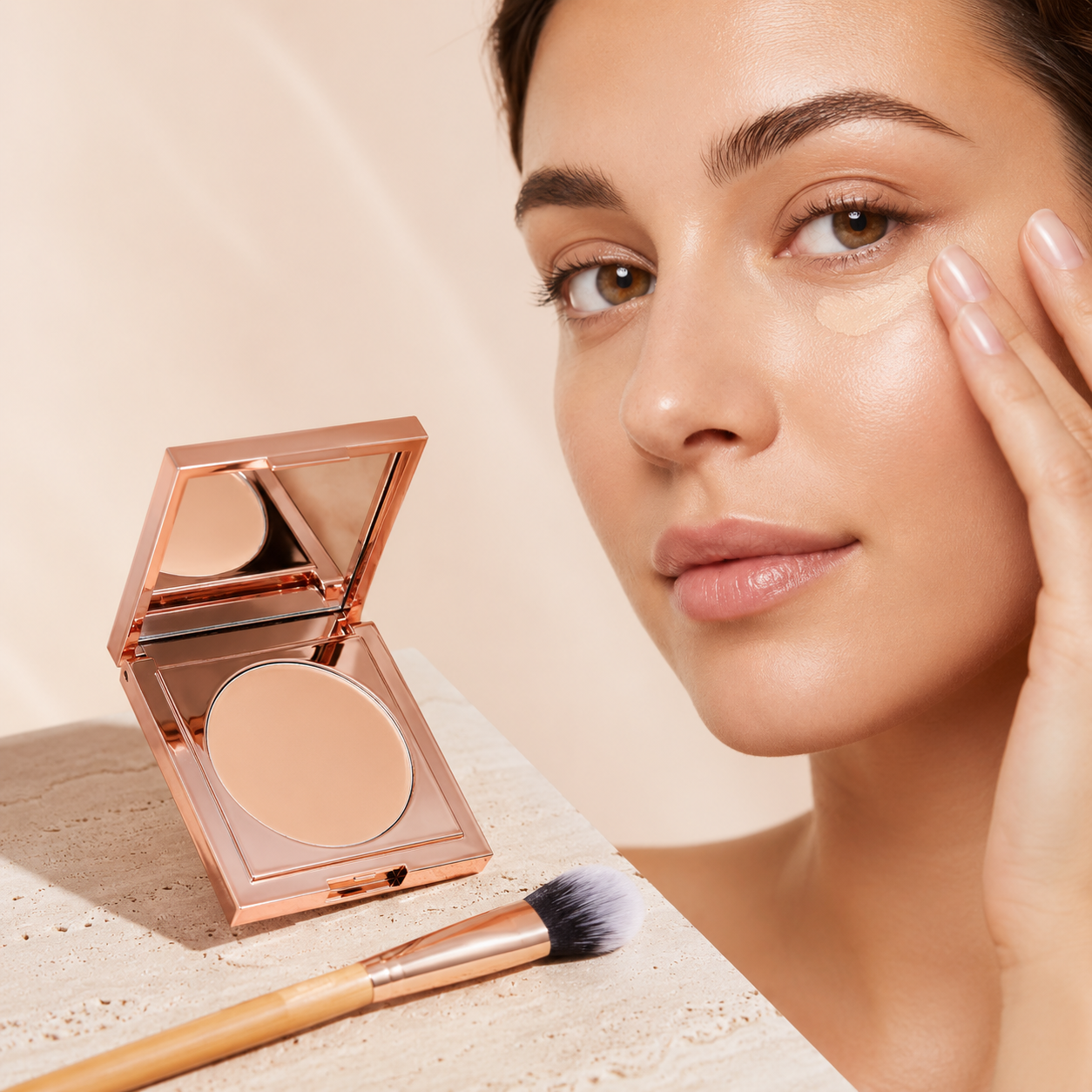 Glamora Viral Cover™ — CC Cream Occhiaie con Pennello