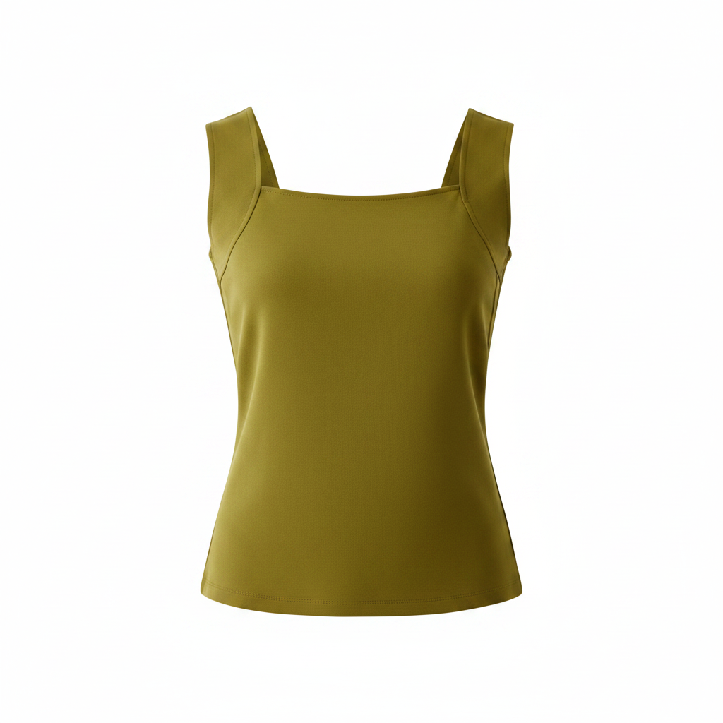 Packshot Tank Top Verde Oliva
