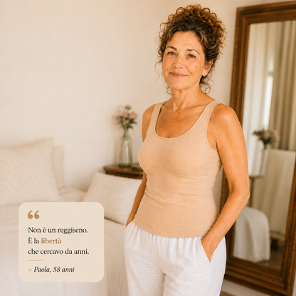 Canotta Glamora™ — Reggiseno Integrato